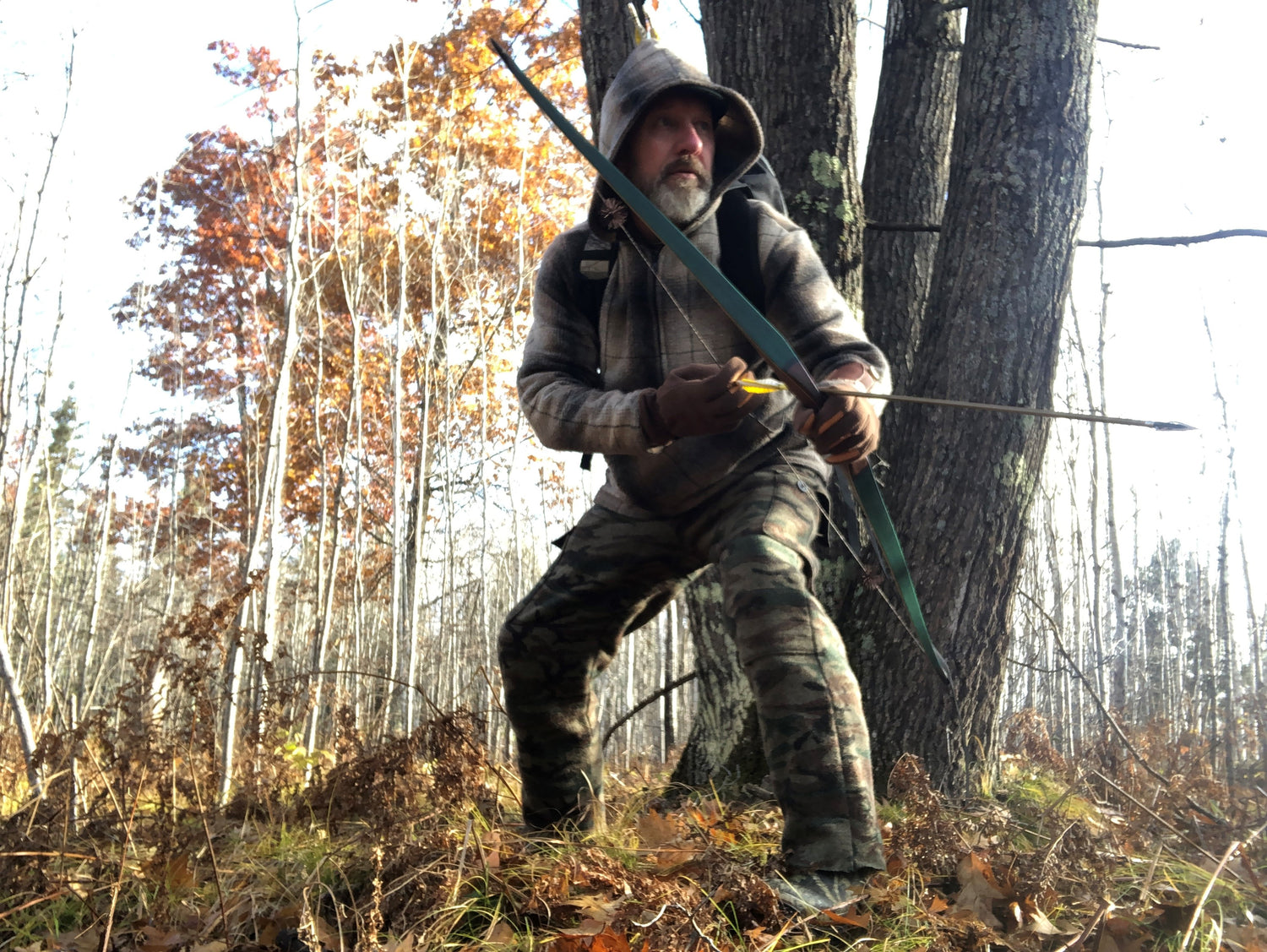 Henry Bodnik Shooting a Shrew Bow