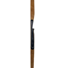 Bodnik Bows Longbow aus Holz mit langem schmalem Wurfarmprofil und schwarz laminiertem ergonomischem Mittelteil Griff