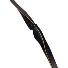 Bodnik Bows Slick Stick Recurvebogen schwarz RH 58 Zoll 25lbs, schlanker einteiliger Bogenkörper mit goldfarbener Zierlinie