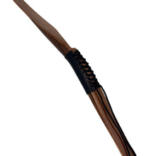 Bodnik Bows Tombow RH 50 Zoll Bogen aus Holz mit dunklem Ledergriff und schwarzer Schnürung, Zuggewicht 40 lbs bei 28 Zoll