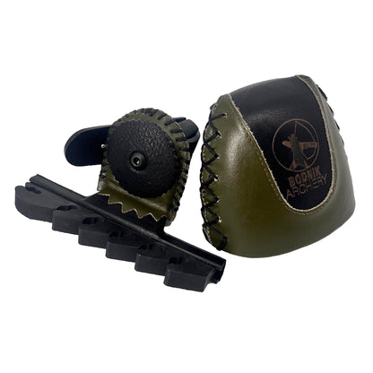 Strap On Bogenköcher Small Zweifarbig Grün / Schwarz