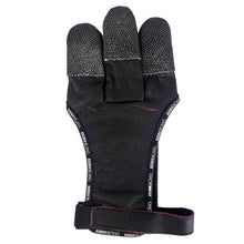Schwarzer Henry Bodnik Speed Glove Deluxe mit gepolsterten Fingerspitzen aus strukturiertem Material, Klettverschluss am Handgelenk