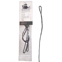 Shrew Bows Custom Whisper String Recurve Bogensehne geflochten dunkel mit Schlaufen, einmal lose, einmal verpackt mit Etikett